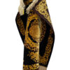 Hand-Knotted Persian Carpet Theme Silk Tablecloth Dark Golden