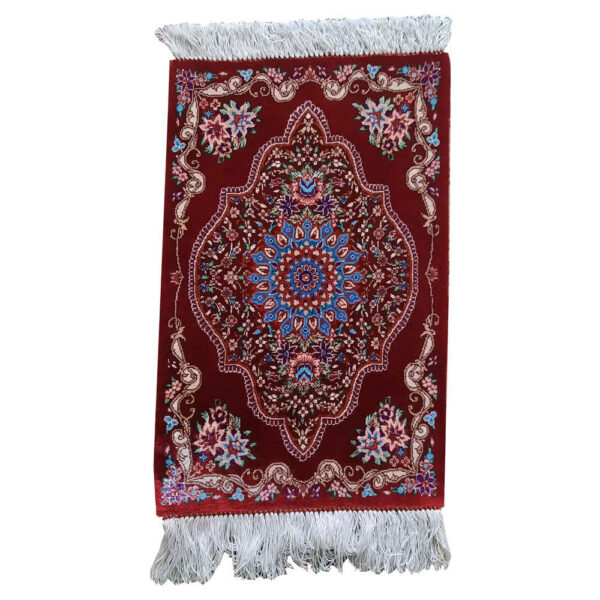 Hand-Knotted Persian Carpet Theme Silk Tablecloth Flower