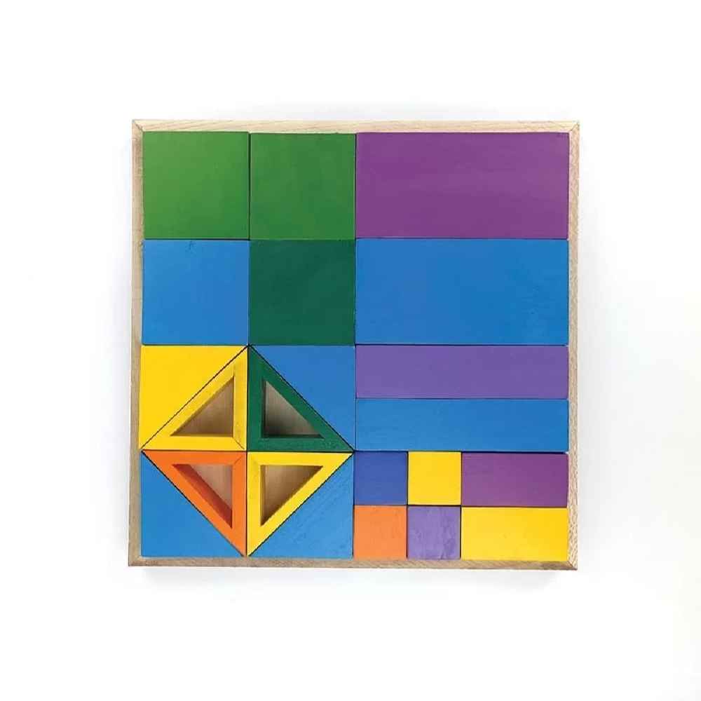 Kids’ Wooden Blocks Brain Teaser Puzzle – Creative Learning Toy