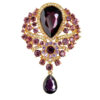 Rhinestone Metal Brooch Pin Model Javaher