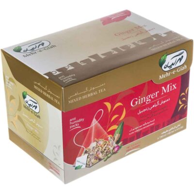 Herbal Tea Blend: Ginger, Cinnamon, Red Rose & Mint – 4 Packs