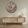 Handcrafted Resin Wall Clock - Abstract Style Crystal