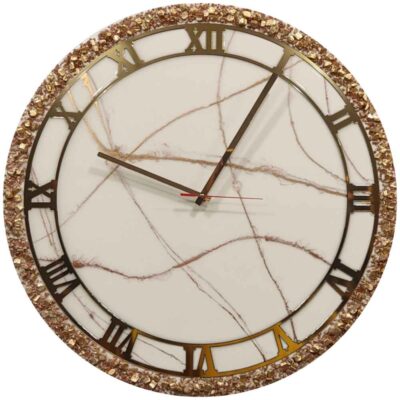Handcrafted Resin Wall Clock – Abstract Style Elika