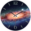 Handcrafted Resin Wall Clock - Abstract Style Galaxy