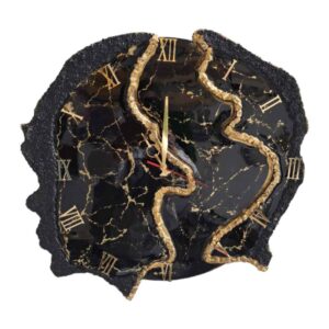 Handcrafted Resin Wall Clock – Abstract Style Geode