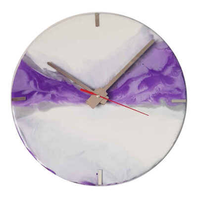 Handcrafted Resin Wall Clock – Abstract Style Hoora