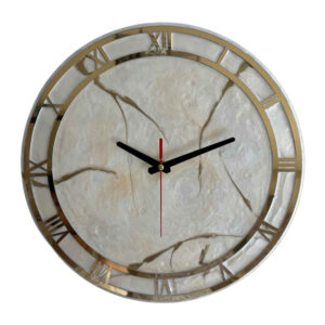 Handcrafted Resin Wall Clock – Abstract Style Sahar