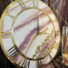 Handcrafted Resin Wall Clock - Abstract Style Marble Design