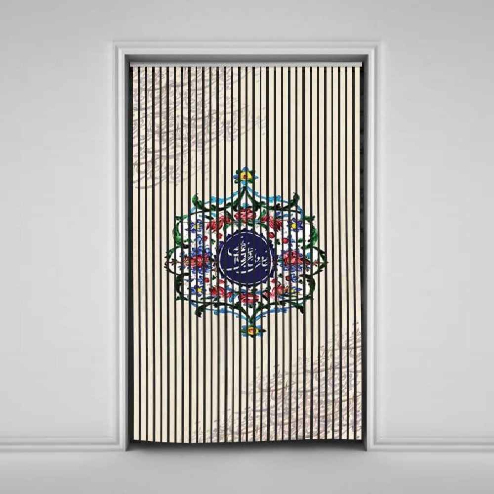 Persian Velvet Vertical Blind Curtain – Abstract Jan o Del Print