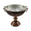 Decorative Copper Fruit Bowl Handcrafted Persian Engraved Lara