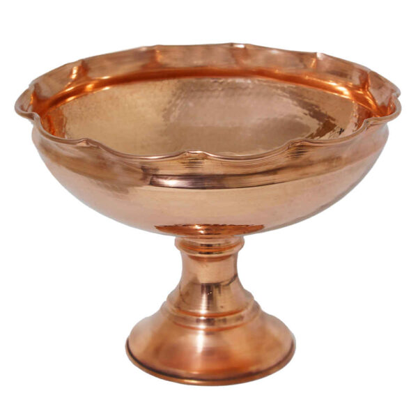 Copper Serving Bowl Suitable for Fruits and Sweets Hammered Diba