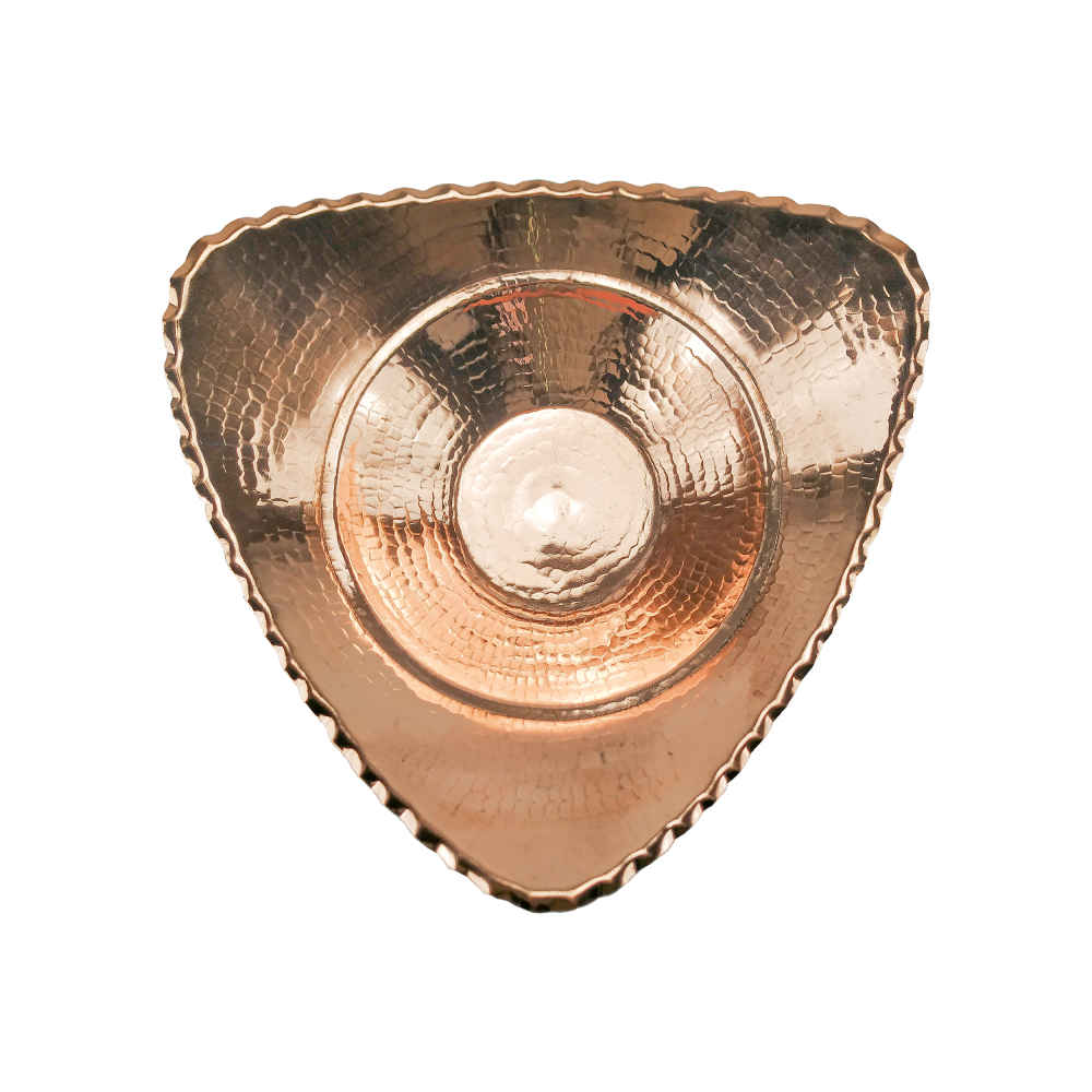 Copper Serving Bowl Suitable for Fruits and Sweets Hammered Donya