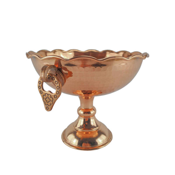 Copper Serving Bowl Suitable for Fruits and Sweets Hammered Gohar