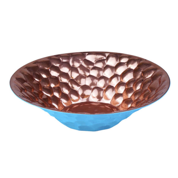 Copper Serving Bowl Suitable for Fruits and Sweets Hammered Mino ShopiPersia