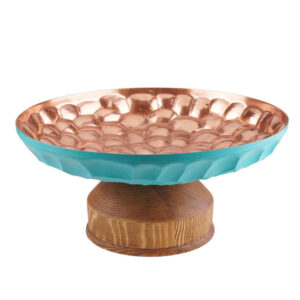 Persian Hammered Copper Fruit Bowl Model Modern