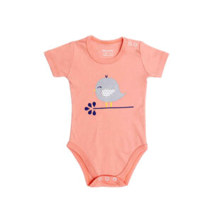 Pink Cotton Baby Onesies Bodysuit