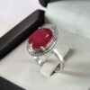 Red Ruby Engagement Silver Ring Bliss for Women Kiana Ashki