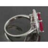Red Ruby Engagement Silver Ring Bliss for Women Kiana Ashki
