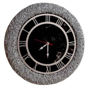 Handcrafted Resin Wall Clock – Abstract Style Shab
