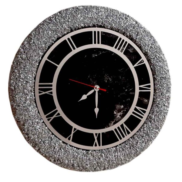 Handcrafted Resin Wall Clock - Abstract Style Shab