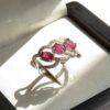 Red Ruby Engagement Silver Ring Bliss for Women Kiana Golnaz