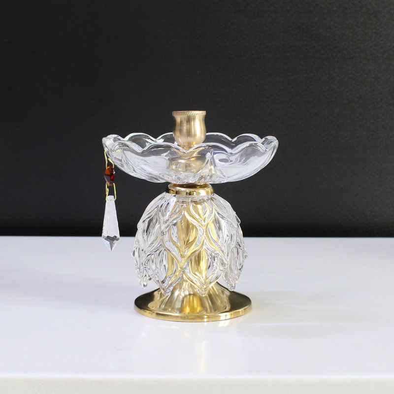 Persian Crystal Candlestick Tulip Shaped Model Paradise (2x)