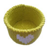 Set of 3 Crochet Storage Baskets Yarn Model Art