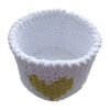 Set of 3 Crochet Storage Baskets Yarn Model Art