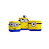 Set of 3 Crochet Storage Baskets Yarn Model Minions