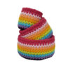Set of 3 Crochet Storage Baskets Yarn Model Rainbow