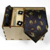 Men's Tie, Handkerchief & Cufflinks Neckwear Set - Luxurious Alma