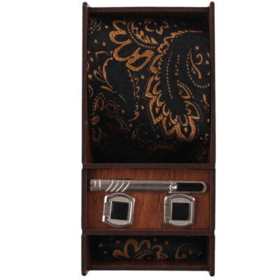 Men’s Tie, Handkerchief & Cufflinks Neckwear Set – Luxurious Farid