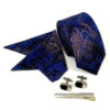 Men's Tie, Handkerchief & Cufflinks Neckwear Set - Luxurious Mandana