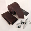 Men's Tie, Handkerchief & Cufflinks Neckwear Set - Luxurious Rana