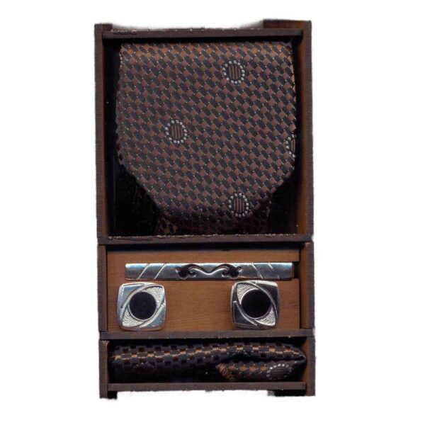 Men's Tie, Handkerchief & Cufflinks Neckwear Set - Luxurious Rayan