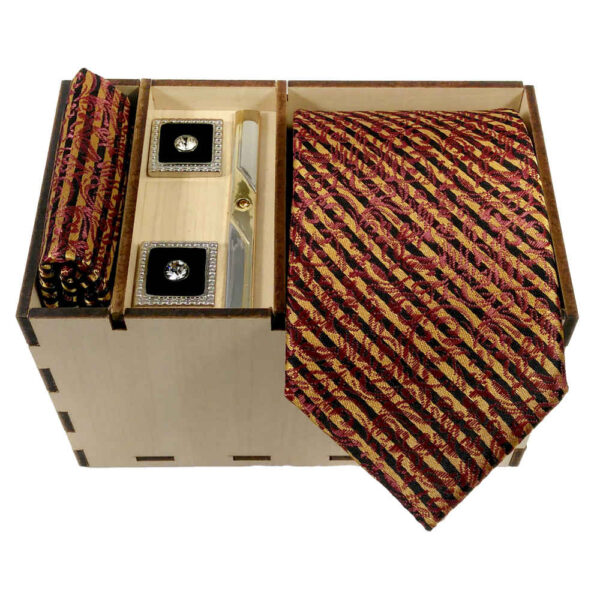 Men's Tie, Handkerchief & Cufflinks Neckwear Set - Luxurious Zhina
