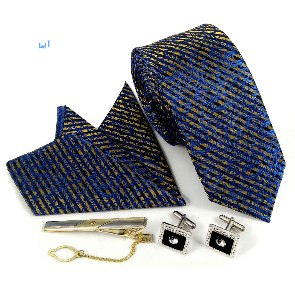 Men’s Tie, Handkerchief & Cufflinks Neckwear Set – Luxurious Zhina
