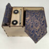 Men's Tie, Handkerchief & Cufflinks Neckwear Set - Luxurious Kian