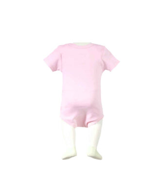Solid Color Short-Sleeve Baby Onesies Bodysuit