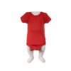 Solid Color Short-Sleeve Baby Onesies Bodysuit