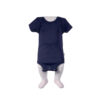 Solid Color Short-Sleeve Baby Onesies Bodysuit