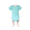Solid Color Short-Sleeve Baby Onesies Bodysuit