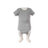 Solid Color Short-Sleeve Baby Onesies Bodysuit