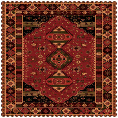 Velvet Tablecloth Persian Elegance Inspired Design Farsh
