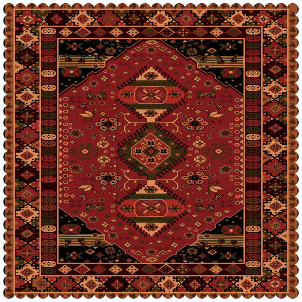 Velvet Tablecloth Persian Elegance Inspired Design Farsh