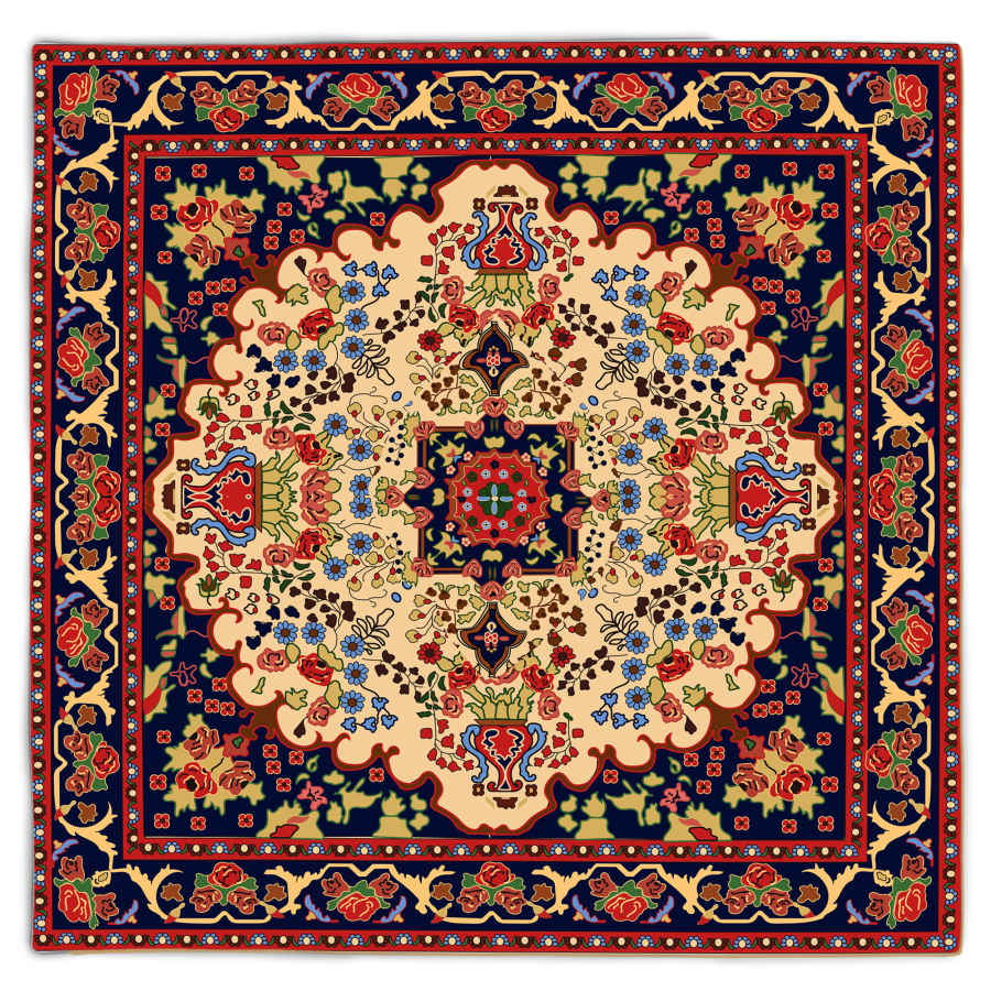 Velvet Tablecloth Persian Elegance Inspired Design Vala