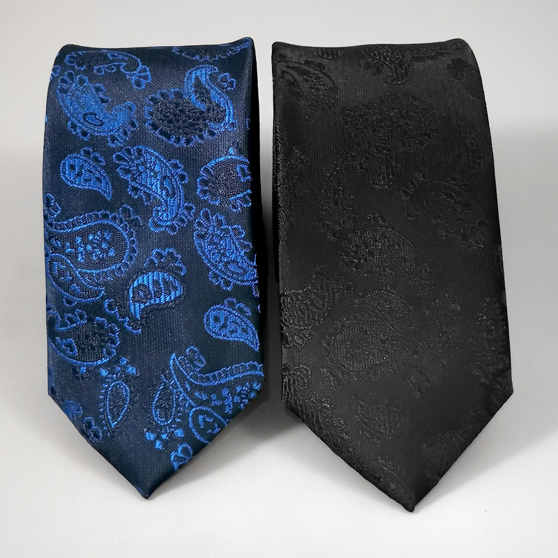 Men’s Tie, Handkerchief & Cufflinks Neckwear Set – Luxurious Paisley