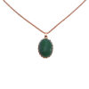 Copper Necklace for Women Classic Style with Agate