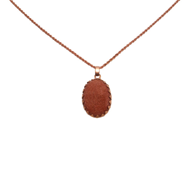 Copper Necklace for Women Classic Style Aventurine