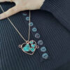 Copper Necklace for Women Artistic Heart